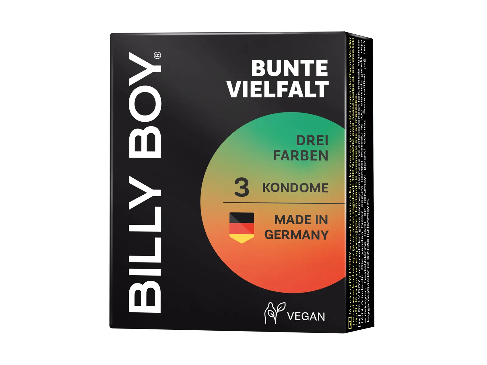 BILLY BOY Kondom Bunte Vielfalt 3er Packung