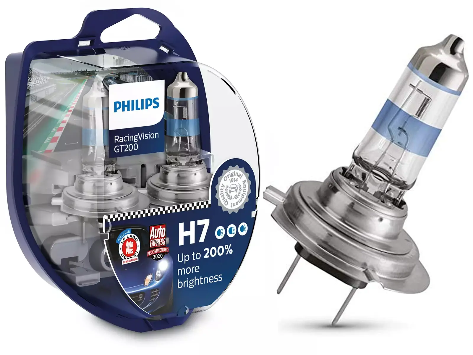 PHILIPS H7 RacingVision GT200, 12V, 55W, duo