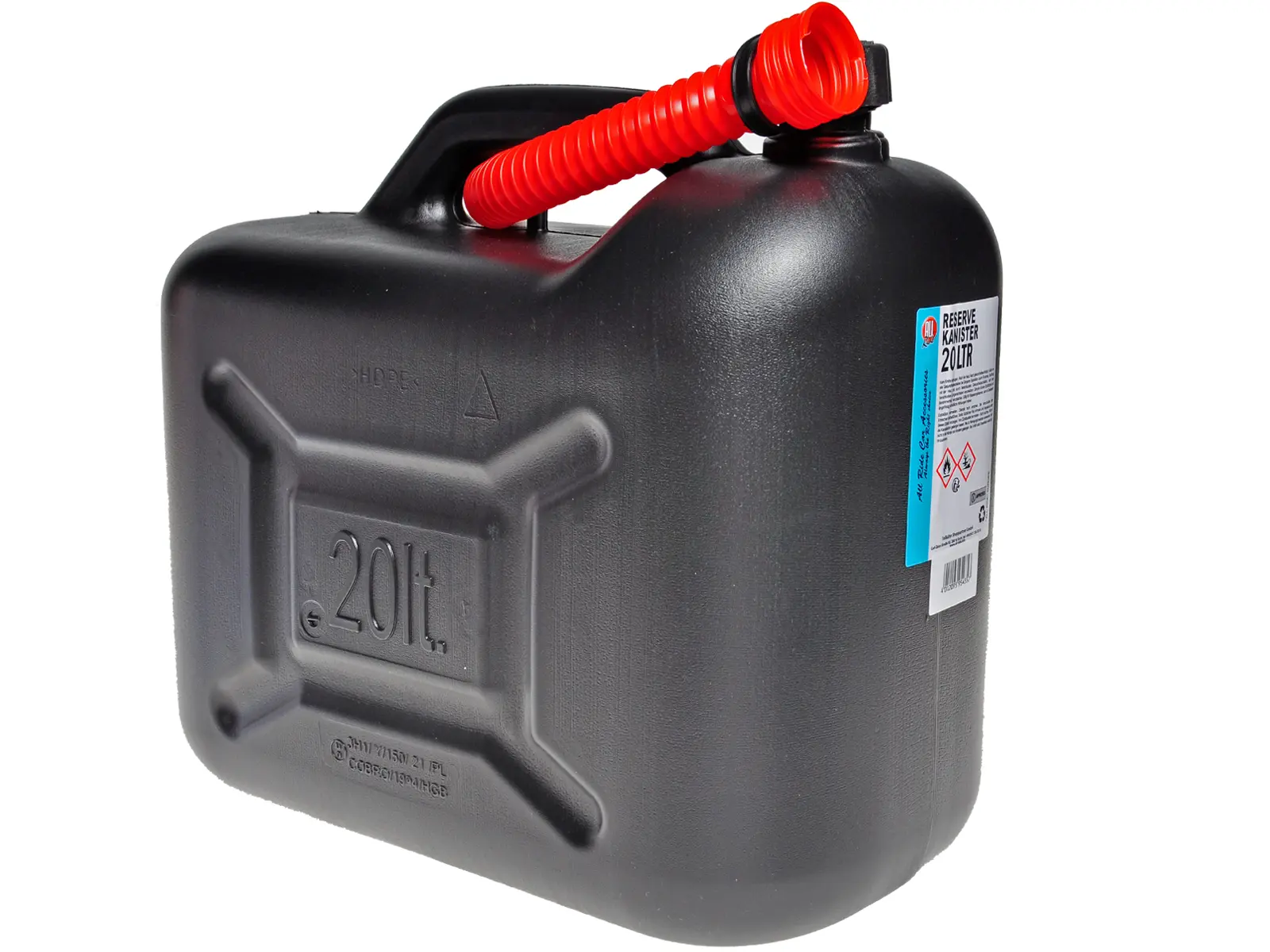 Kanister 20 Ltr. schwarz, VE4