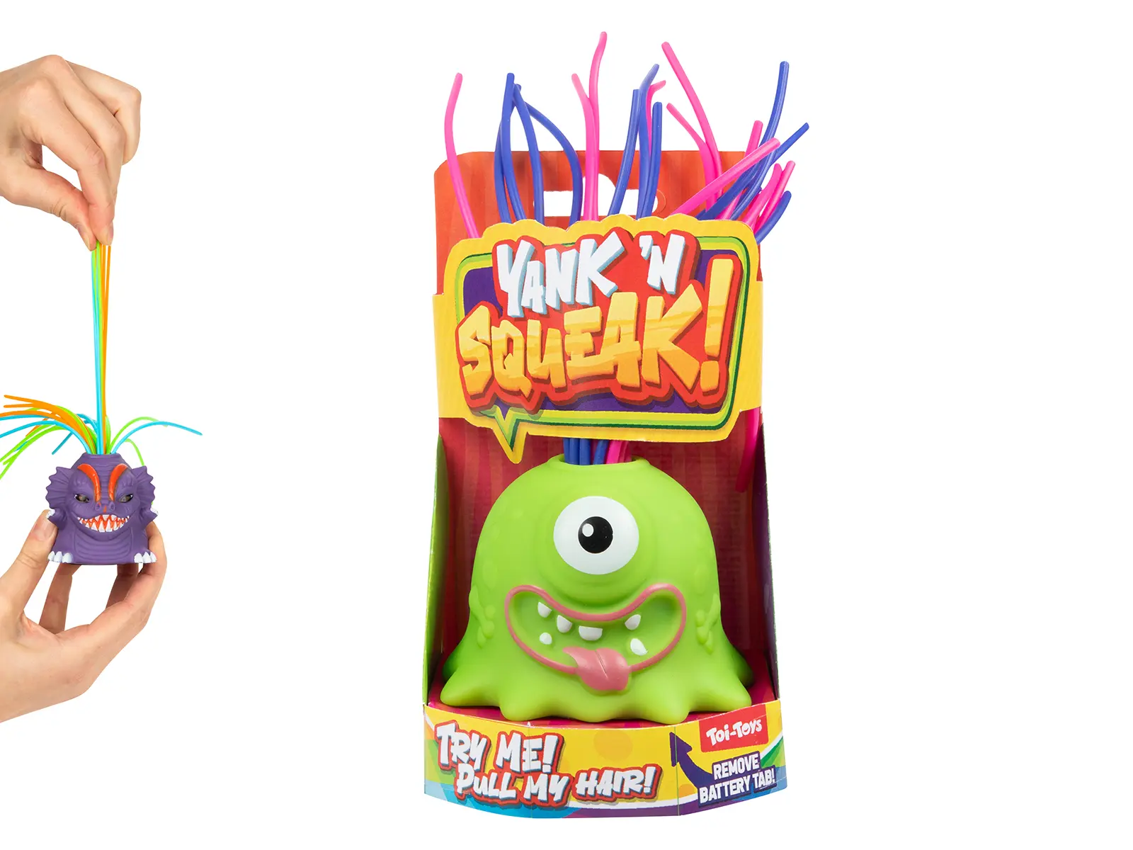 FUN Monster, ausziehbare Haare mit Ton
