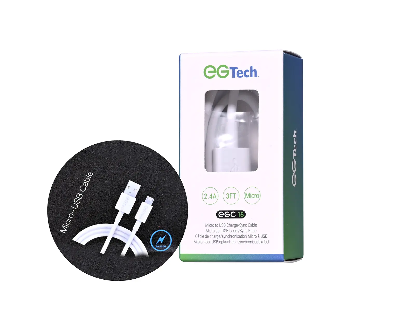 EG-Tech Micro to USB charge/sync cable