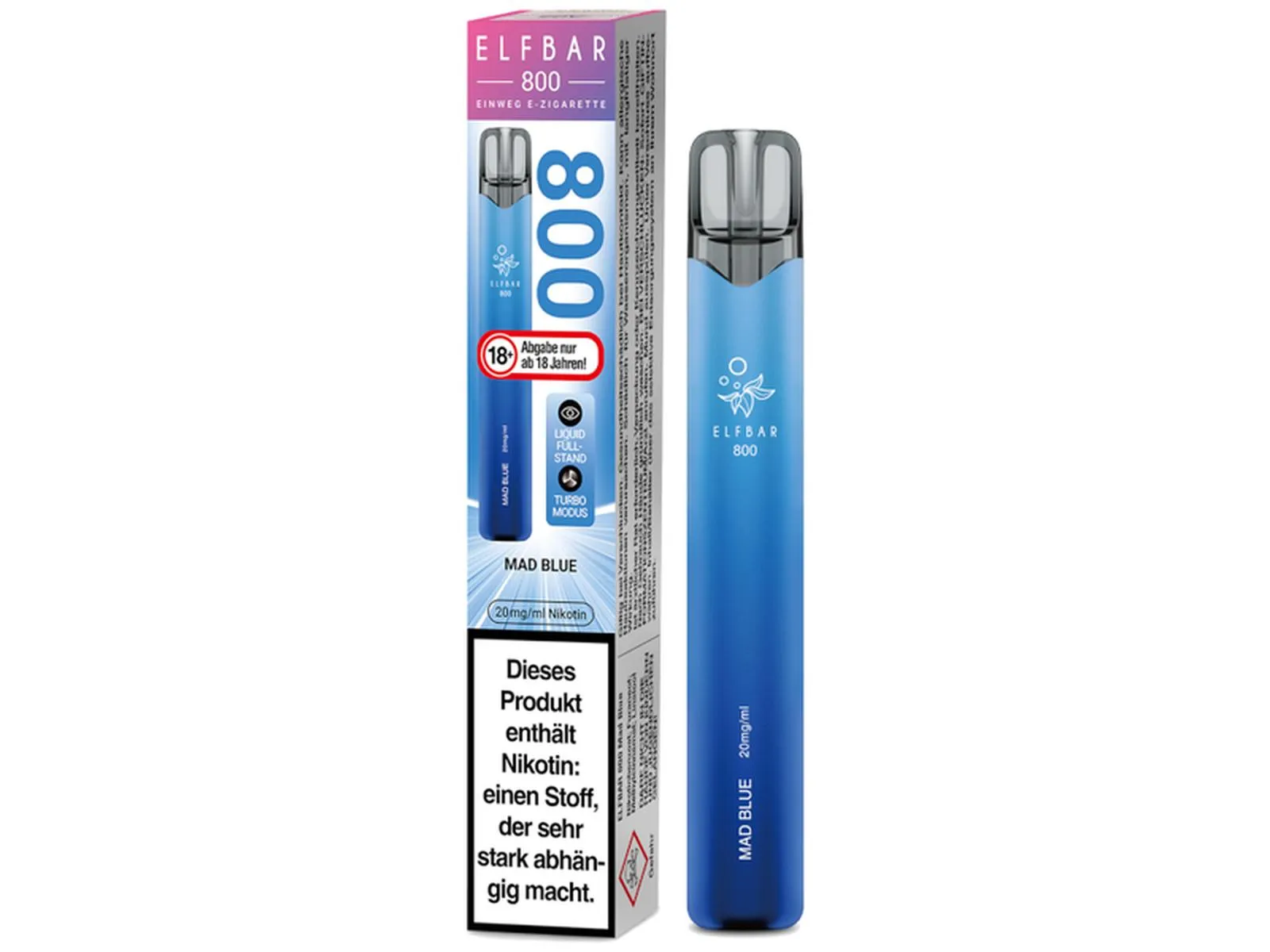 ELFBAR 800 Einweg 20mg/ml Mad Blue VE10