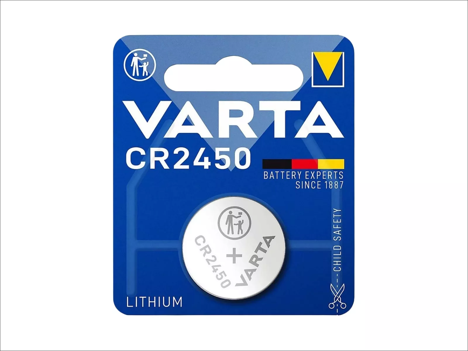 VARTA Knopfzelllen-Batt. Lithium CR 2450    VE10