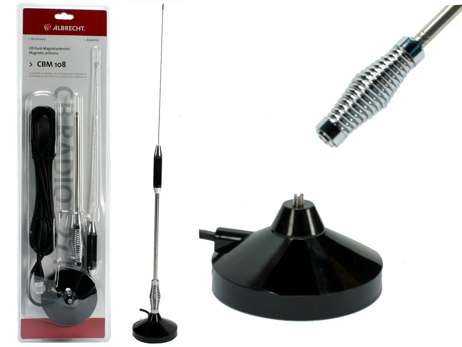 CB-Magnet-Mobilantenne CBM 108, 60cm