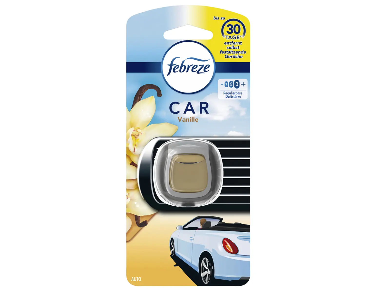 Febreze Lufterfrischer CAR Vanille 2ml, VE 6