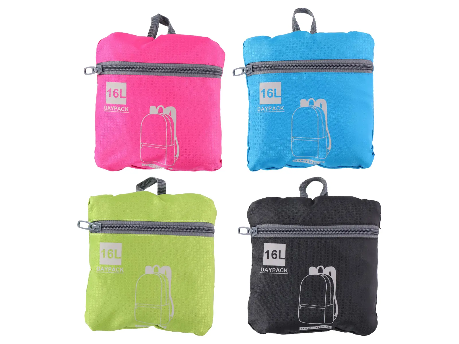 Dunlop Travel faltbarer Rucksack 4ASS, 16Ltr.