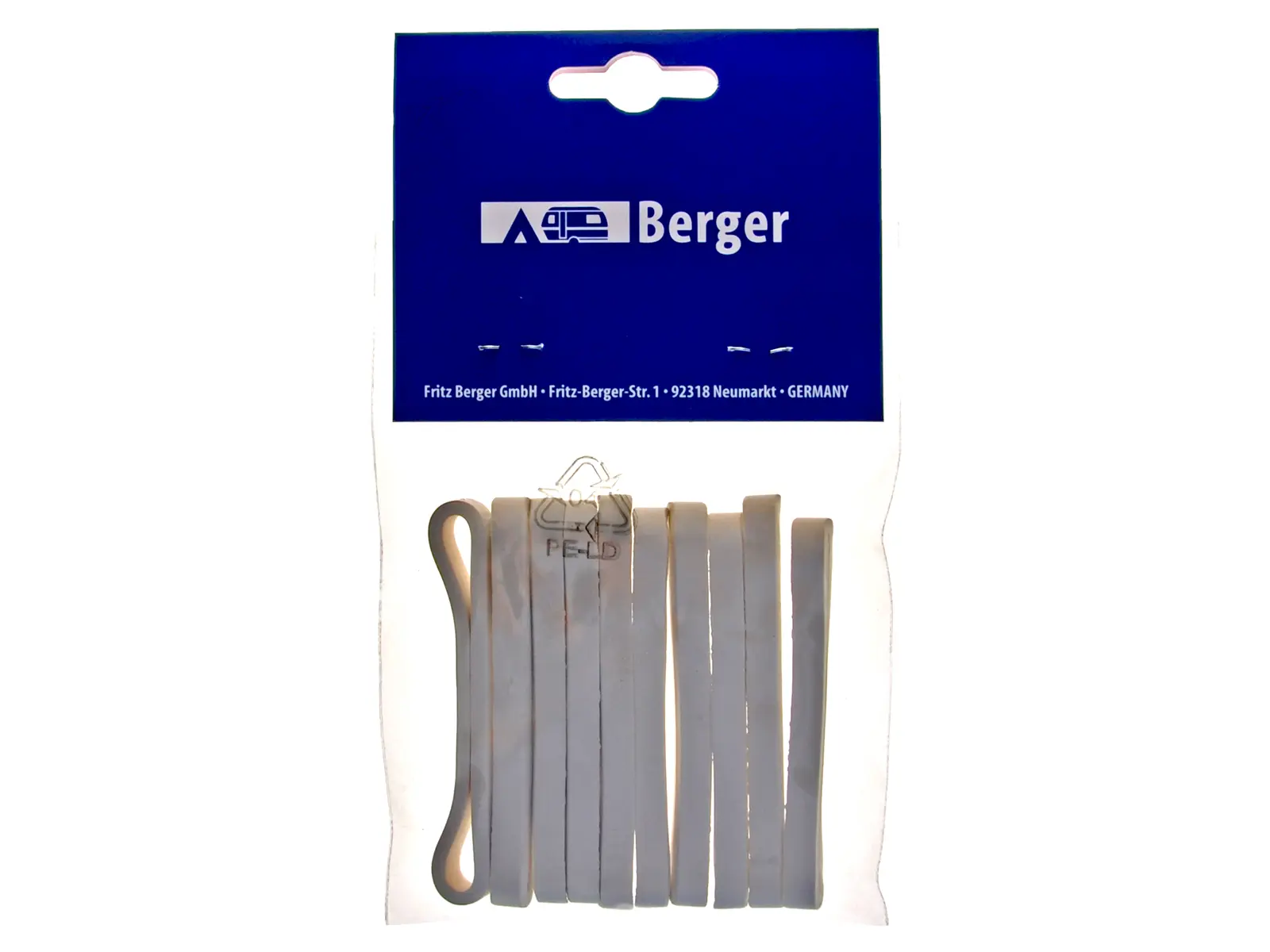 BERGER Innenzelt-Aufhängegummi weiß10er Beutl