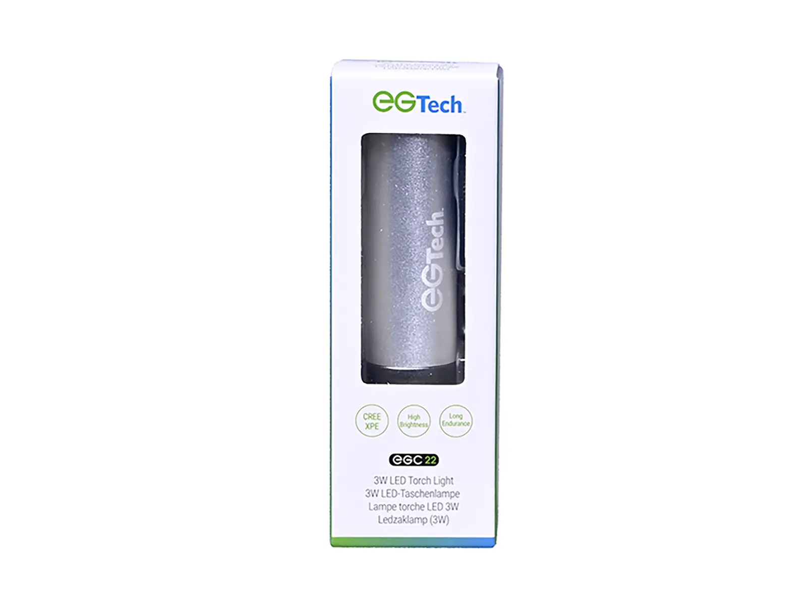 EG-Tech LED Torch Silver
