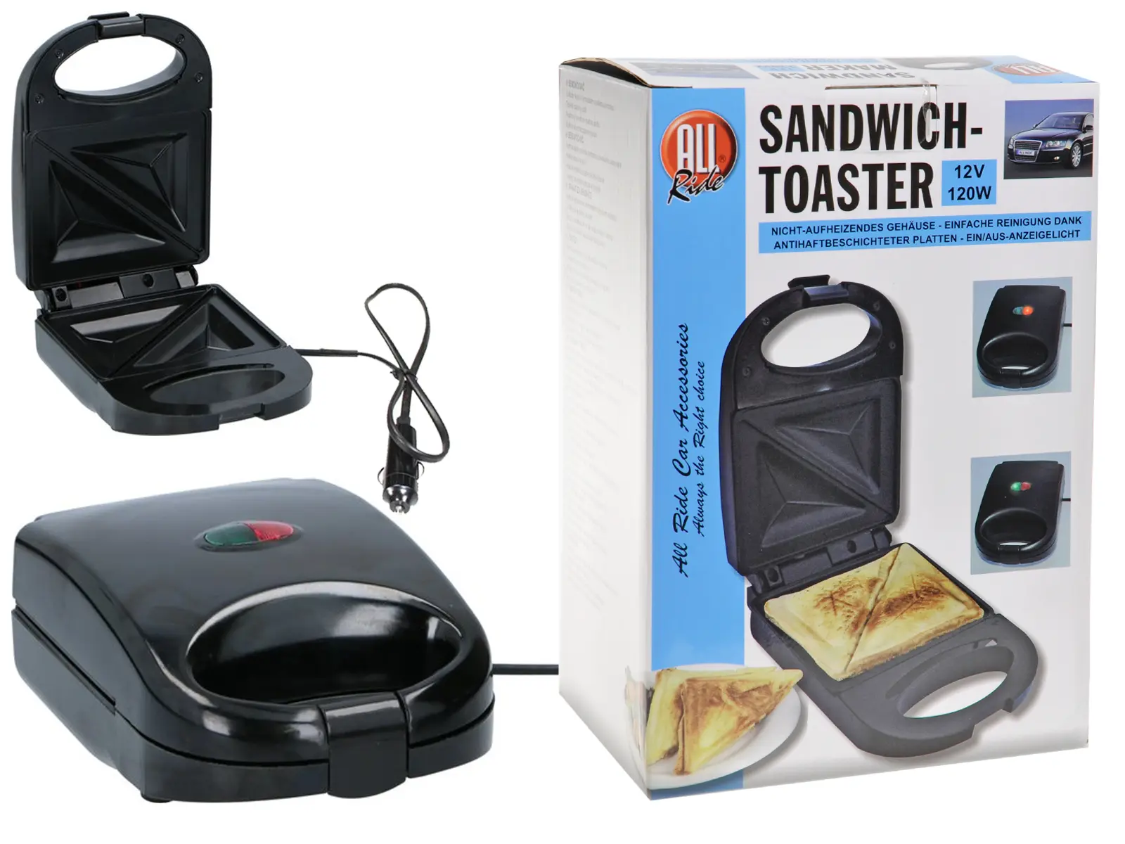 ALL Ride Sandwich- Toaster 12V, 120W